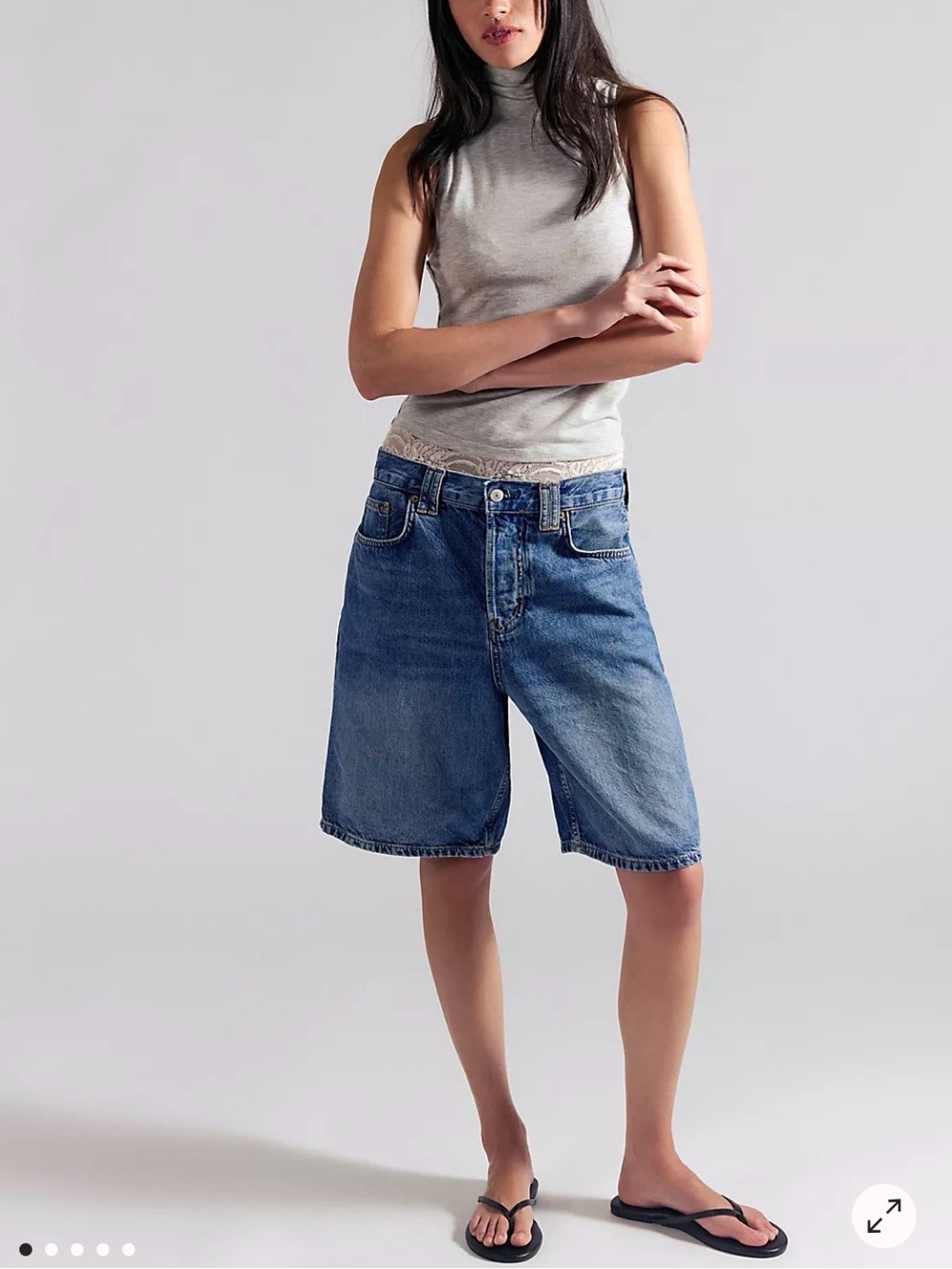 We The Free Blue Denim Jean Shorts  “Montana”